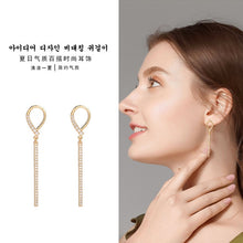 Load image into Gallery viewer, 2020 New Long Crystal Tassel Gold Color Dangle Earrings for Women Wedding Drop Earing Fashion Jewelry Gifts - ngoclht15