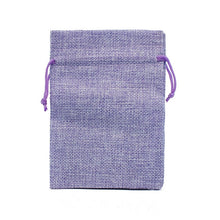 Load image into Gallery viewer, 50Pcs/lot Drawstring Natural Burlap Bag Jute Gift Bags Multi Size Jewelry Packaging Wedding Bags with Candy Bag Can Custom Logo