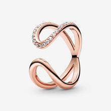 Load image into Gallery viewer, Authentic 925 Sterling Silver Princess Tiara Crown Sparkling Love Heart ,CZ Rings for Women Engagement Jewelry Anniversary