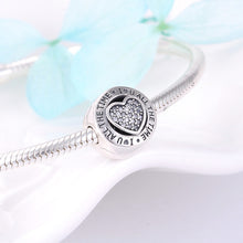 Load image into Gallery viewer, Clip lock Beads 925 Sterling Silver sparkling CZ Bead fit Original Silver Pandora Bracelet Bangles High quality women Jewelry - ngoclht15