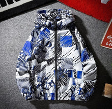 Load image into Gallery viewer, Fashion Brand Spring Autumn Men Casual Streetwear Floral Hoodie Jacket Man Waterproof Clothes Mens Windbreaker Coat Male Outwear