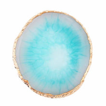 Load image into Gallery viewer, Resin Jewelry Display Plate Necklace Ring Earrings Display Painted palette Tray Jewelry Holder Organizer Decoration jewelry