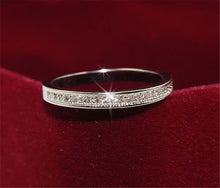 Load image into Gallery viewer, Simple Eternity Band ring 925 Sterling silver AAAAA Zircon cz Wedding Band Rings for women Bridal Statement Party Jewelry - ngoclht15