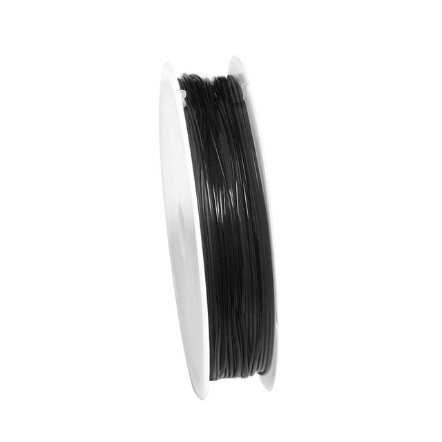 Black Elastic String for Bracelets 1.5 mm Elastic Cord Thread for Jewelry  Making 100 Meters 