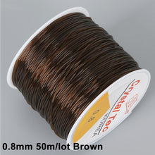 Load image into Gallery viewer, 100M/Roll Plastic Crystal Tec Korea DIY Beading Stretch Cords Elastic Line Jewelry Making Supply Wire String jeweleri thread
