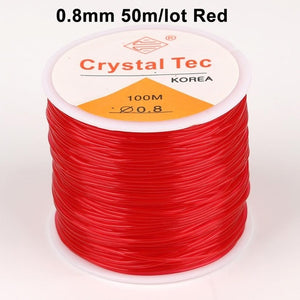 100M/Roll Plastic Crystal Tec Korea DIY Beading Stretch Cords Elastic –  ngoclht15