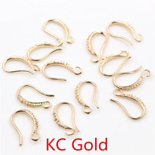 Load image into Gallery viewer, 17x10mm 20pcs Rhodium Silver Gold Plated Earring Findings Earrings Clasps Hooks Fittings DIY Jewelry Making Accessories Earwire
