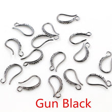Load image into Gallery viewer, 17x10mm 20pcs Rhodium Silver Gold Plated Earring Findings Earrings Clasps Hooks Fittings DIY Jewelry Making Accessories Earwire
