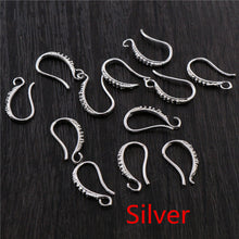 Load image into Gallery viewer, 17x10mm 20pcs Rhodium Silver Gold Plated Earring Findings Earrings Clasps Hooks Fittings DIY Jewelry Making Accessories Earwire

