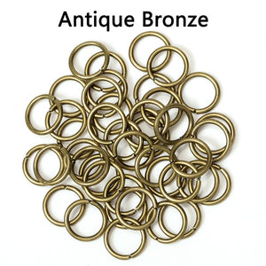 200pcs/lot Wholesale Open Circle Jump Rings Necklace Bracelet Earring Pendant Connectors DIY Making Jewelry Crafts Accessories