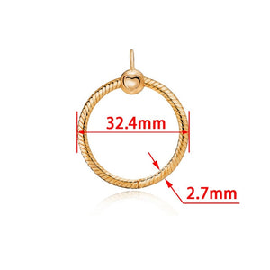 2019 New 925 Sterling Silver O Pendant fit Original Pandora Necklace Women DIY Charm Jewelry - ngoclht15