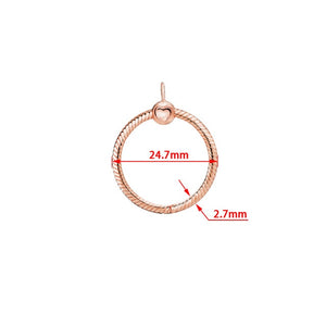 2019 New 925 Sterling Silver O Pendant fit Original Pandora Necklace Women DIY Charm Jewelry - ngoclht15