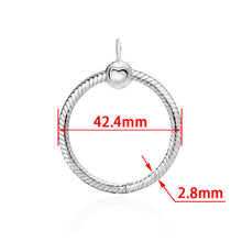 Load image into Gallery viewer, 2019 New 925 Sterling Silver O Pendant fit Original Pandora Necklace Women DIY Charm Jewelry - ngoclht15
