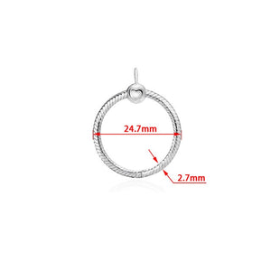 2019 New 925 Sterling Silver O Pendant fit Original Pandora Necklace Women DIY Charm Jewelry - ngoclht15