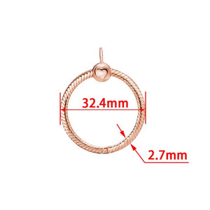 2019 New 925 Sterling Silver O Pendant fit Original Pandora Necklace Women DIY Charm Jewelry - ngoclht15