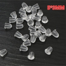 Load image into Gallery viewer, 400pcs 5*3mm And 4*2mm plastic Earring Back Plug Cap Nail Accessories Anti-allergic Anti-inflammatory DIY Jewelry Accessories
