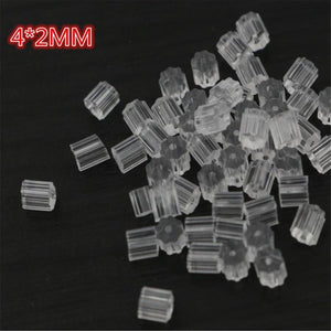 400pcs 5*3mm And 4*2mm plastic Earring Back Plug Cap Nail Accessories Anti-allergic Anti-inflammatory DIY Jewelry Accessories