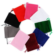 Load image into Gallery viewer, 50Pcs 5x7 Velvet Bag Drawstrings Pouches Small size Jewelry Gift Display Packing Bags
