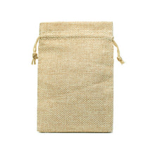 Load image into Gallery viewer, 50Pcs/lot Drawstring Natural Burlap Bag Jute Gift Bags Multi Size Jewelry Packaging Wedding Bags with Candy Bag Can Custom Logo
