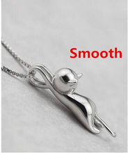 Load image into Gallery viewer, 925 Sterling Silver Necklaces Cats Pendants&amp;Necklaces Sterling Silver 925 Necklace Fine Jewelry Colar de Plata  VNS8006
