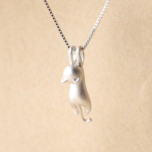 925 Sterling Silver Necklaces Cats Pendants&Necklaces Sterling Silver 925 Necklace Fine Jewelry Colar de Plata  VNS8006