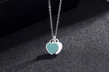 Load image into Gallery viewer, Double Heart Pendant Necklace Pure S925 Sterling Silver Jewelry Charm Brand Design Necklaces For Women Logo Fashion Jewelry - ngoclht15
