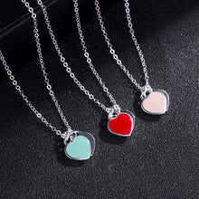 Load image into Gallery viewer, Double Heart Pendant Necklace Pure S925 Sterling Silver Jewelry Charm Brand Design Necklaces For Women Logo Fashion Jewelry - ngoclht15
