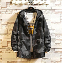 Load image into Gallery viewer, Fashion Brand Spring Autumn Men Casual Streetwear Floral Hoodie Jacket Man Waterproof Clothes Mens Windbreaker Coat Male Outwear
