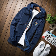 Load image into Gallery viewer, New 2020 Autumn black jacket men thin jackets men casual lover jacket hip hop windbreaker hooded jacket coat zipper parka men
