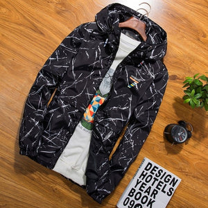 New 2020 Autumn black jacket men thin jackets men casual lover jacket hip hop windbreaker hooded jacket coat zipper parka men