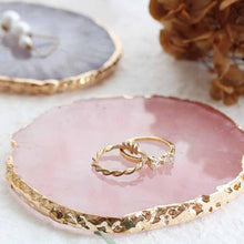 Load image into Gallery viewer, Resin Jewelry Display Plate Necklace Ring Earrings Display Painted palette Tray Jewelry Holder Organizer Decoration jewelry
