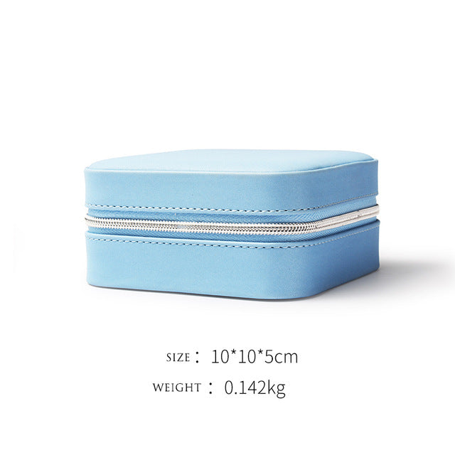 TA MINGREN Small Watch Lipstick Storage Box Women Gift Pu Leather Travel Jewelry Organizer