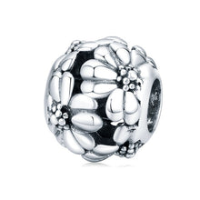 Load image into Gallery viewer, bamoer 925 Sterling Silver Flower Metal Beads Collection Charm fit Original Bracelet Silver DIY Jewelry Accessories SCC1483
