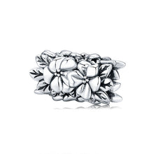 Load image into Gallery viewer, bamoer 925 Sterling Silver Flower Metal Beads Collection Charm fit Original Bracelet Silver DIY Jewelry Accessories SCC1483
